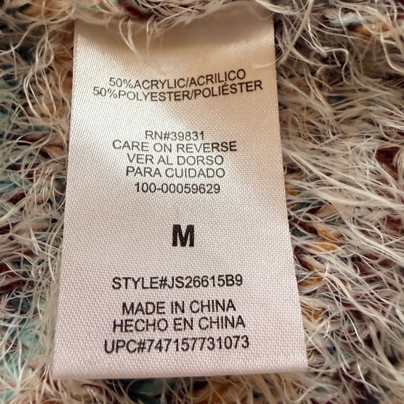 Altar'd State | Fuzzy Multicolored Cardigan Sweater - Picture 10 of 11